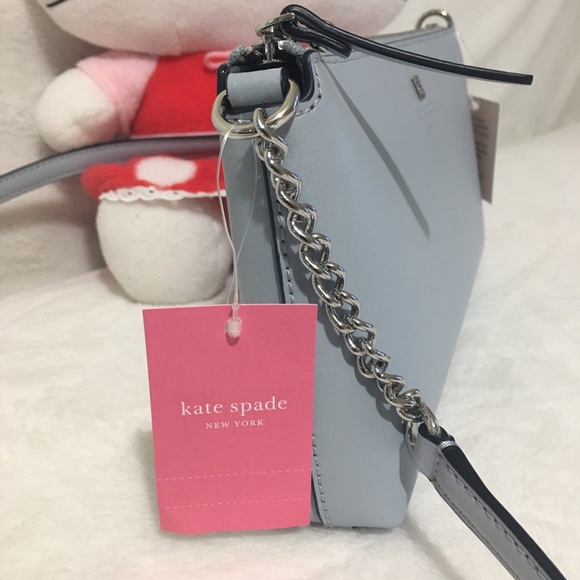 Kate Spade Sawyer Street Declan Leather Rainy Blue - Picture 4 of 8